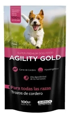 Agility Gold Canine 100 gr Sabor a Trozos De Cordero