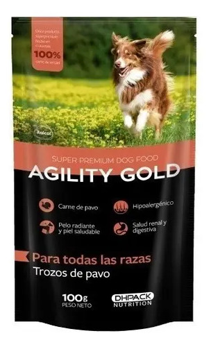 Agility Gold Canine 100 gr Sabor a Trozos De Pavo
