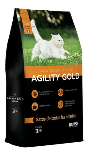 Agility Gold Feline Super Premium cat Adult 3 kg