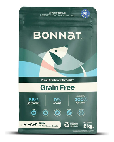 Bonnat Green Free Perro Large Puppy 2 kg