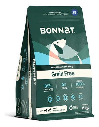 Bonnat Green Free Perro Large Puppy 2 kg