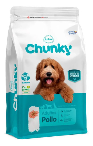 Chunky Perro Adulto 9 kg Sabor a Pollo