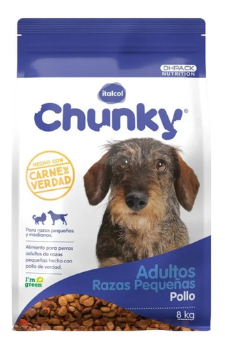 Chunky Raza Pequeña Adulto 8 kg