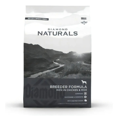 Diamond Naturals Canine Raza Grande Breeder Formula Adult 20 kg Sabor a Pollo & Arroz