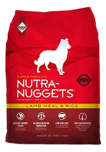 Diamond Nutra-Nuggets Canine Adult 15 kg Sabor a Lamb Meal & Rice