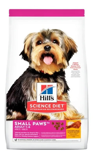 Hills Canine Small & Mini Science Diet Adult 2,04 kg Sabor a Pollo Y Arroz