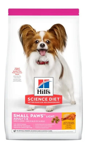 Hills Light Adult 1-6 Canine Small & Mini Science Diet Adult 7,03 kg Sabor a Pollo