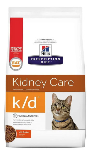 Hills Prescription Diet Kidney Care Feline K/d Gatos Adulto 1,8 kg Pollo
