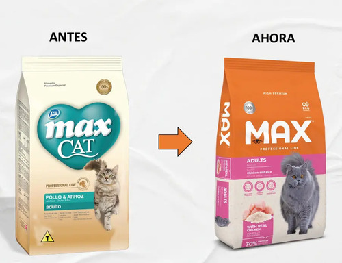 Max Feline Professional Line 10 kg Sabor a Frango Y Arroz