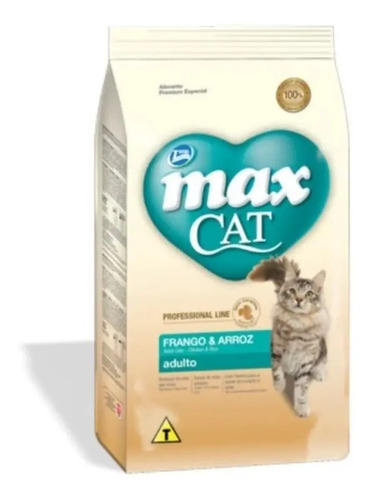 Max Feline Professional Line 3 kg Sabor a Frango Y Arroz