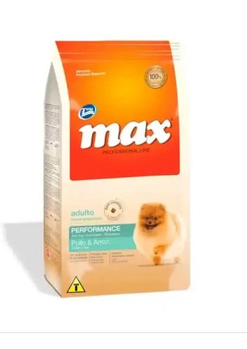 Max Professional Line Performance Canine Small Adult 8 kg Sabor a Pollo Y Arroz