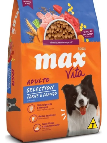 Max Vita Canine Selection Adult 10 kg Sabor a Carne y Frango