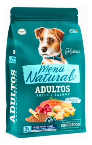 Menú Natural Canine Adult 3 kg Sabor a Pollo / Salmón