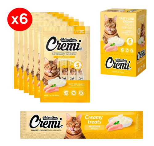 Naturalistic Cremi Feline Creamy Treats 60 gr Sabor a Chicken Recipe