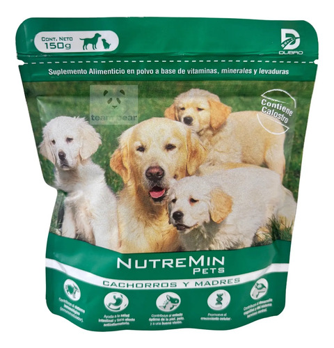 Nutremin Pets Canine Suplement alimenticio en polvo con vitaminas, minerales Cachorros y madres 150g