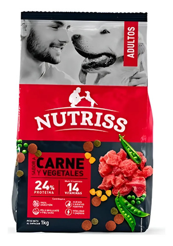 Nutriss Canine Adult 30 kg Sabor a Carne Y Vegetales