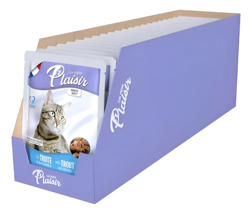 Plaisir Feline Adult 100 gr Sabor a Trucha Y Camarones