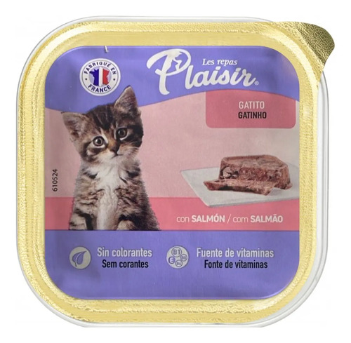 Plaisir Feline Kitten 100 gr Sabor a Salmón