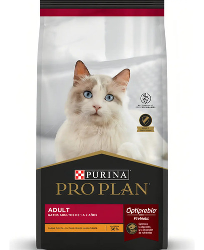 Purina Proplan cat Feline Gatos adultos de 1 a 7 Años Adult 7,5 kg Sabor a Pollo