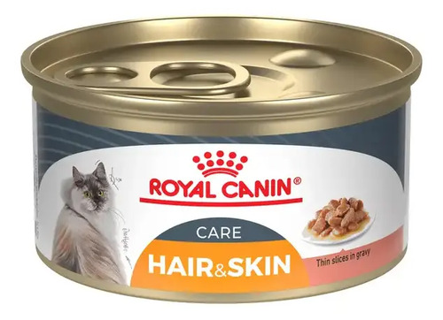 Royal Canin Feline Care Nutrition Wet Gato Hair And Skin Care Lata 85 gr