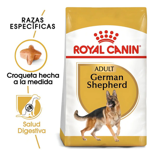 Royal Cannin Breed Health Nutrition Perro German Shepherd Raza Grande Adulto 13,6 kg Sabor a Mix