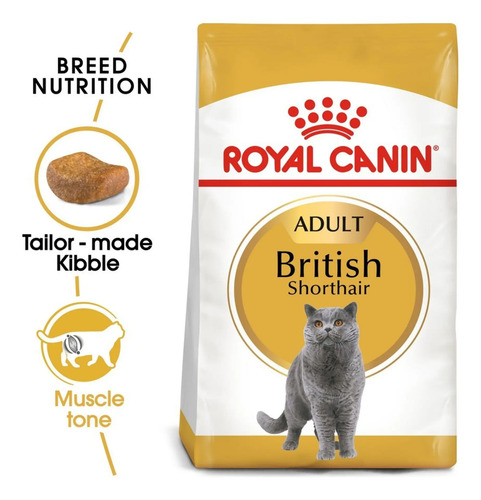 Royal Cannin Feline Breed Nutrition Dry Gato British Short Hair 2 kg