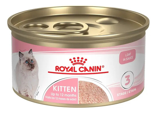 Royal Cannin Feline Health Nutrition Wet Gato Loaf Kitten Lata 85 gr